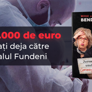 Mihai Bendeac și editura Bookzone au donat 100.000 de euro spitalului Fundeni