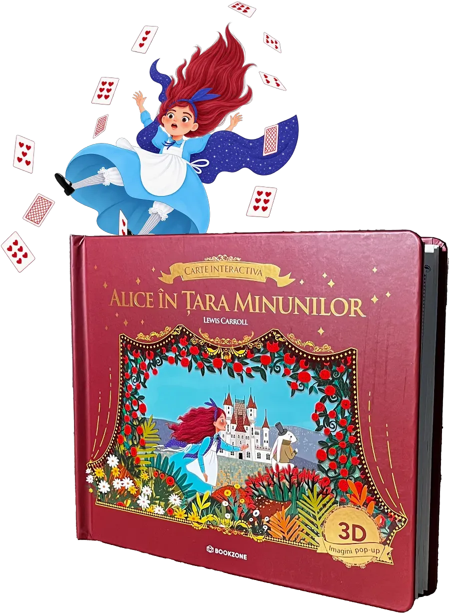 Cartea pop-up Alice în Țara Minunilor