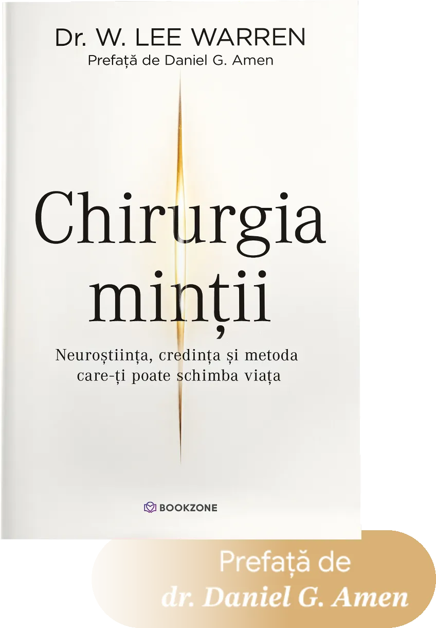Coperta cărții Chirurgia minții, cu prefață de dr. Daniel G. Amen