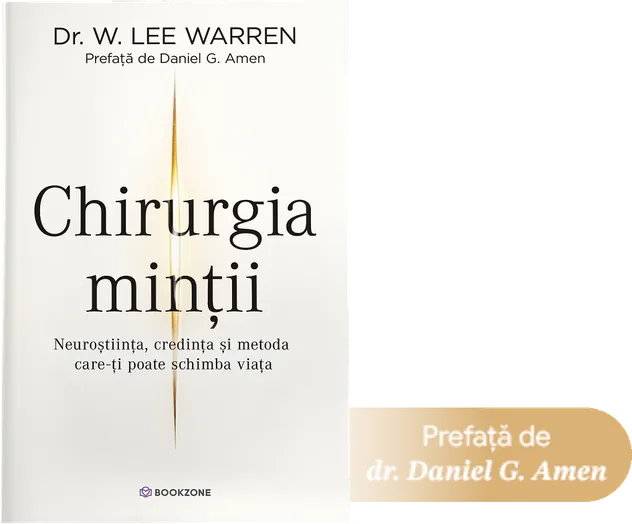 Coperta cărții Chirurgia minții, cu prefață de dr. Daniel G. Amen